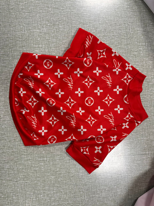 Jersey de malla de 150 g/m², manga corta para perros (sublimación completa) n.º 500054