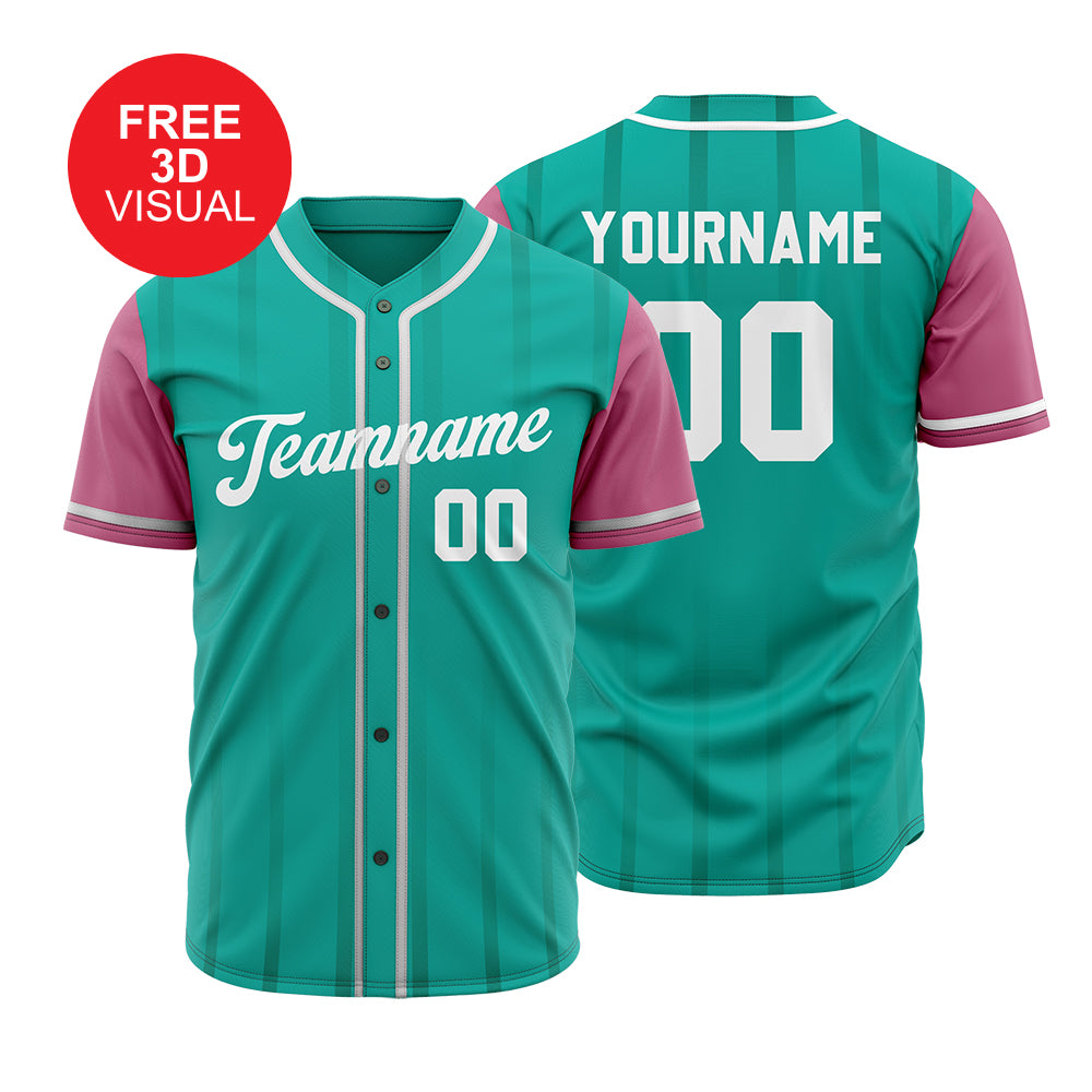 150GSM Mesh Jersey Custom Button Down Baseball Jersey (Full Dye Sublimation)#50058