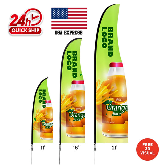 Banderas de hoja premium