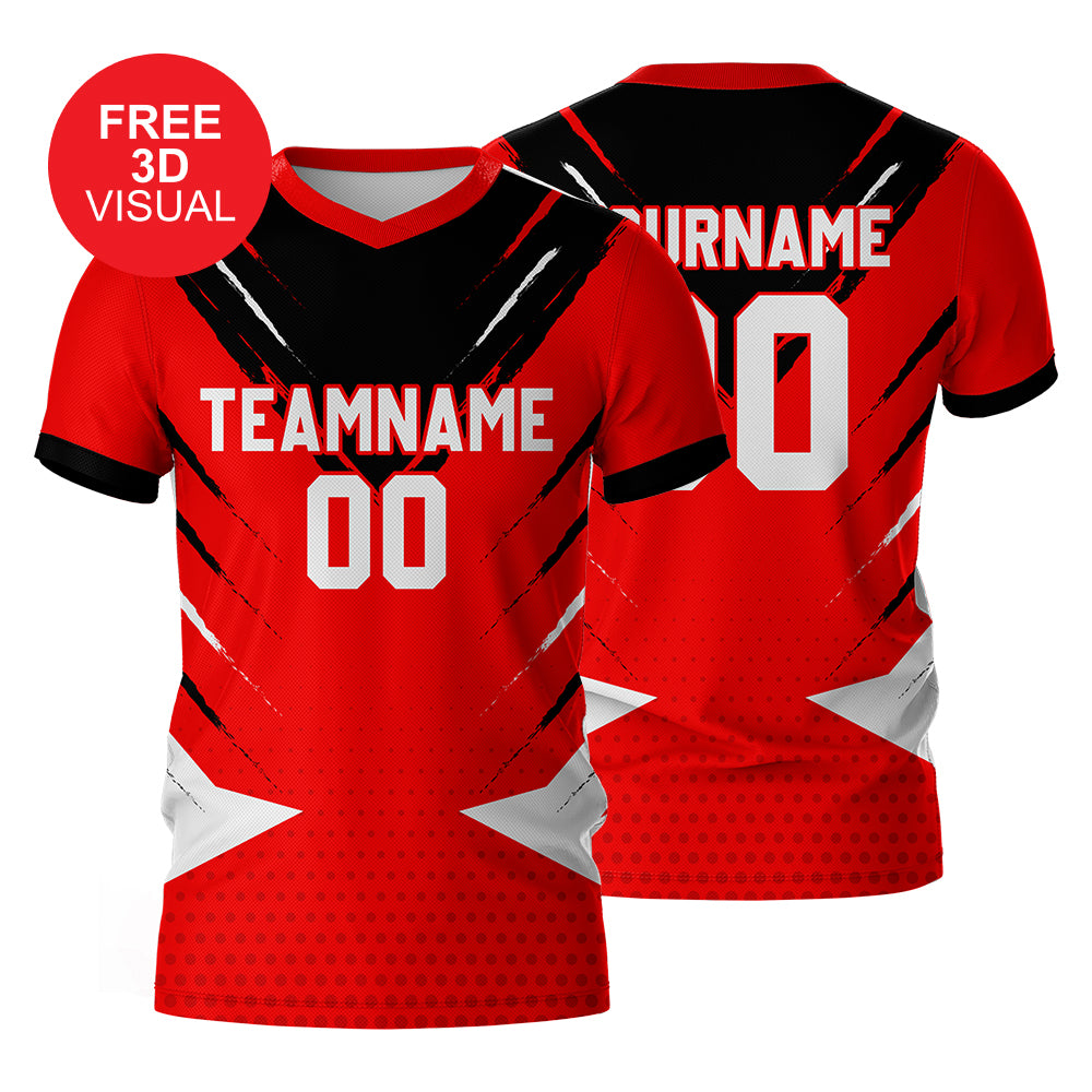 150GSM Mesh Jersey Short Sleeve V Neck (Full Dye Sublimation)#50001