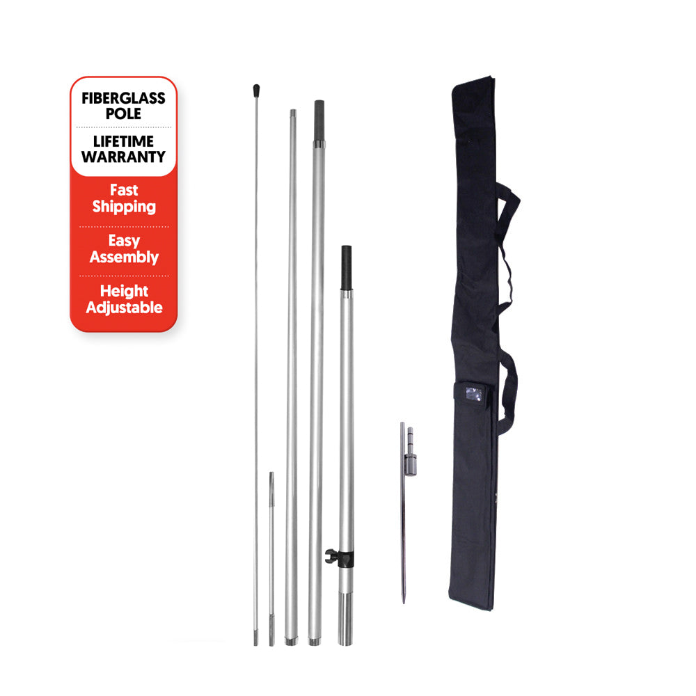 12' Medium Pole With Spike Base