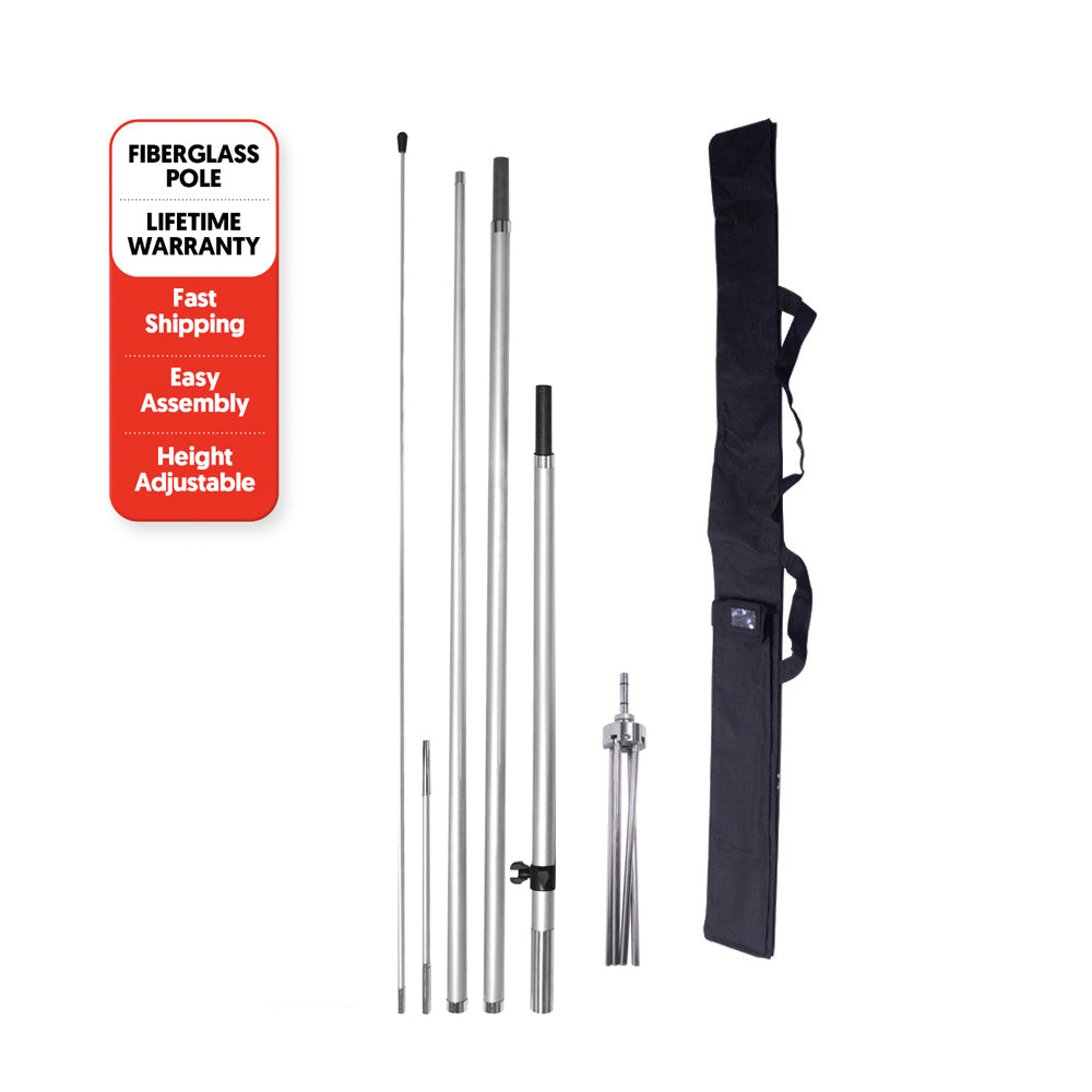 12' Medium Pole With X Base