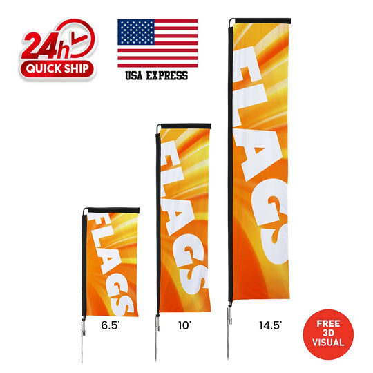 Banderas rectangulares premium