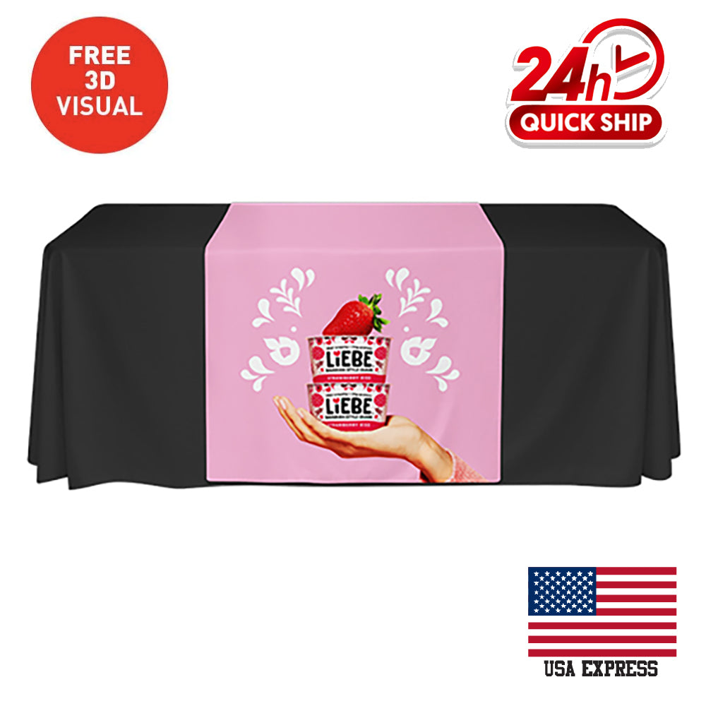 Premium Table Runner (Full-Color Dye Sublimation, Full Bleed)