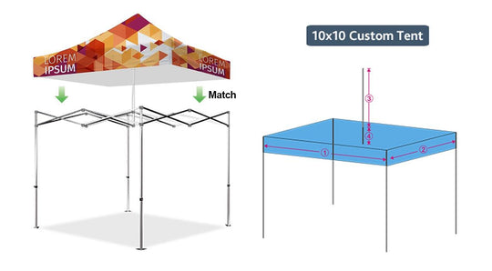 Premium 10' Tent Top (Full-Bleed Dye Sublimation)(Custom Size) - Soardist