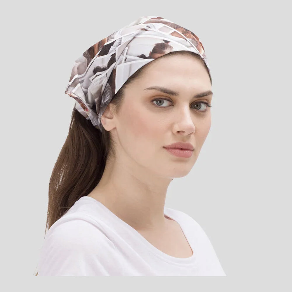 Pañuelo de gasa estampado sublimado personalizado
