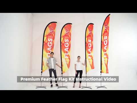 Banderas en ángulo premium