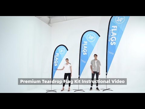 Banderas de lágrima premium