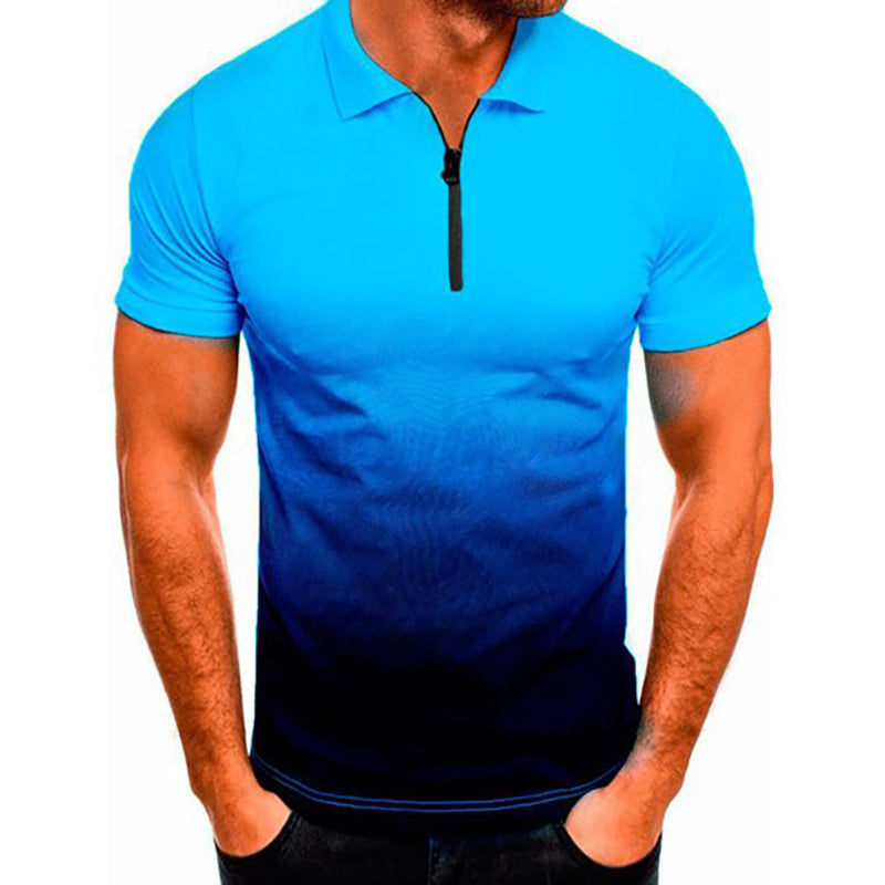 Polo de malla de 150 g/m² con cremallera de 1/4 (sublimación de tinta completa) n.º 500052
