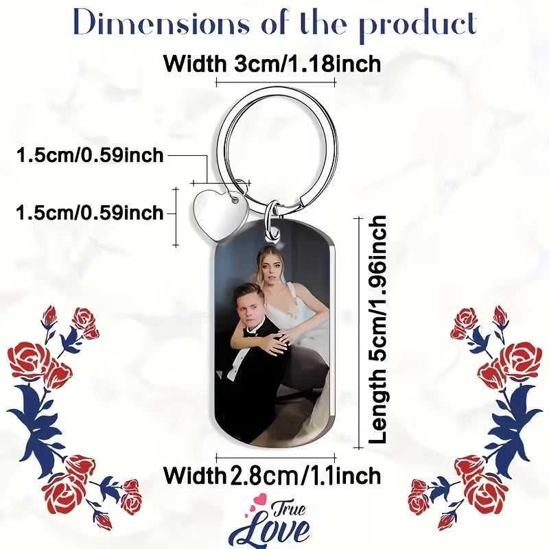 Personalized Photo Keychain FREE SHIPPING