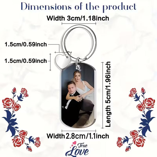 Personalized Photo Keychain FREE SHIPPING