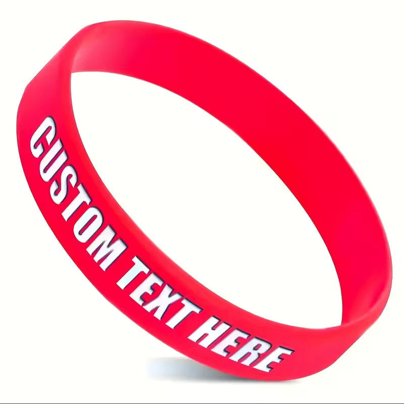 30pcs Customizable Silicone Bracelets