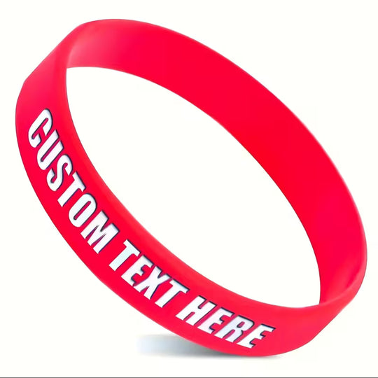 30pcs Customizable Silicone Bracelets