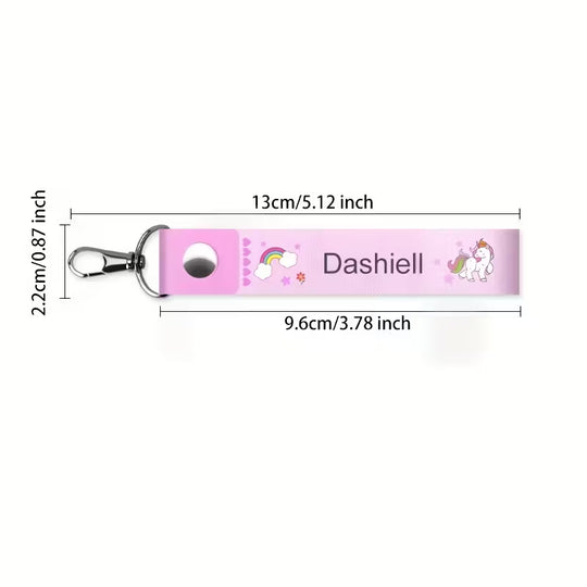 Custom Name Sticker Cartoon Hanging Buckle Hanging Key Chain