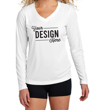 LST353LS Sport-Tek® Ladies Long Sleeve PosiCharge® Competitor™ V-Neck Tee