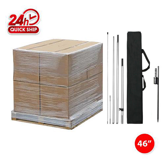 250 kits de postes de 8' con estaca de tierra/ 48'' x 48'' x 48'' / 1020 lb/1 tarima