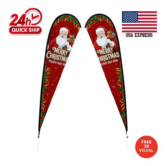 Premium 12' Teardrop Flags