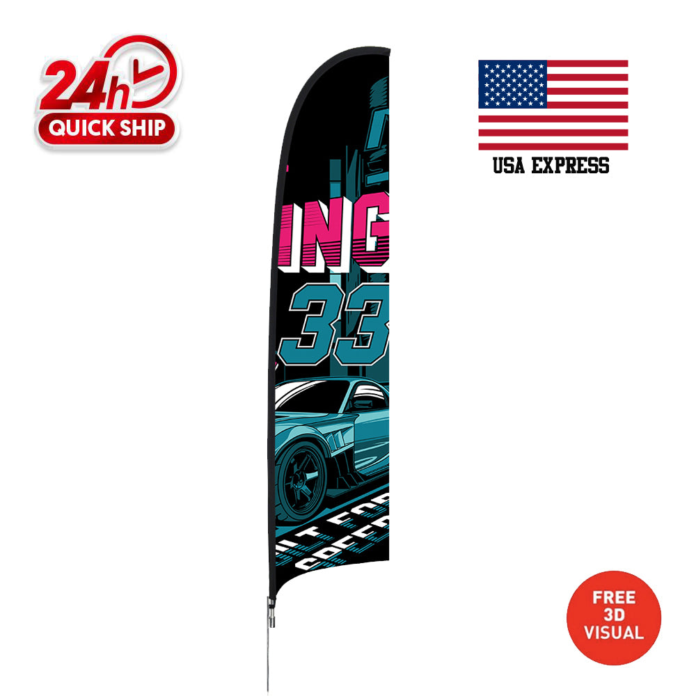 Premium 14' Concave Flags