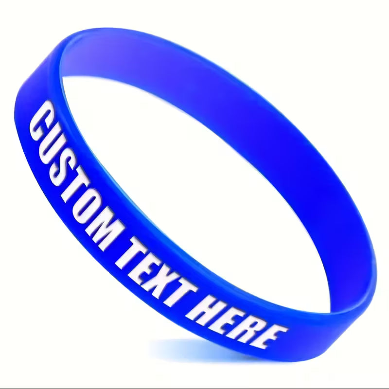 30pcs Customizable Silicone Bracelets