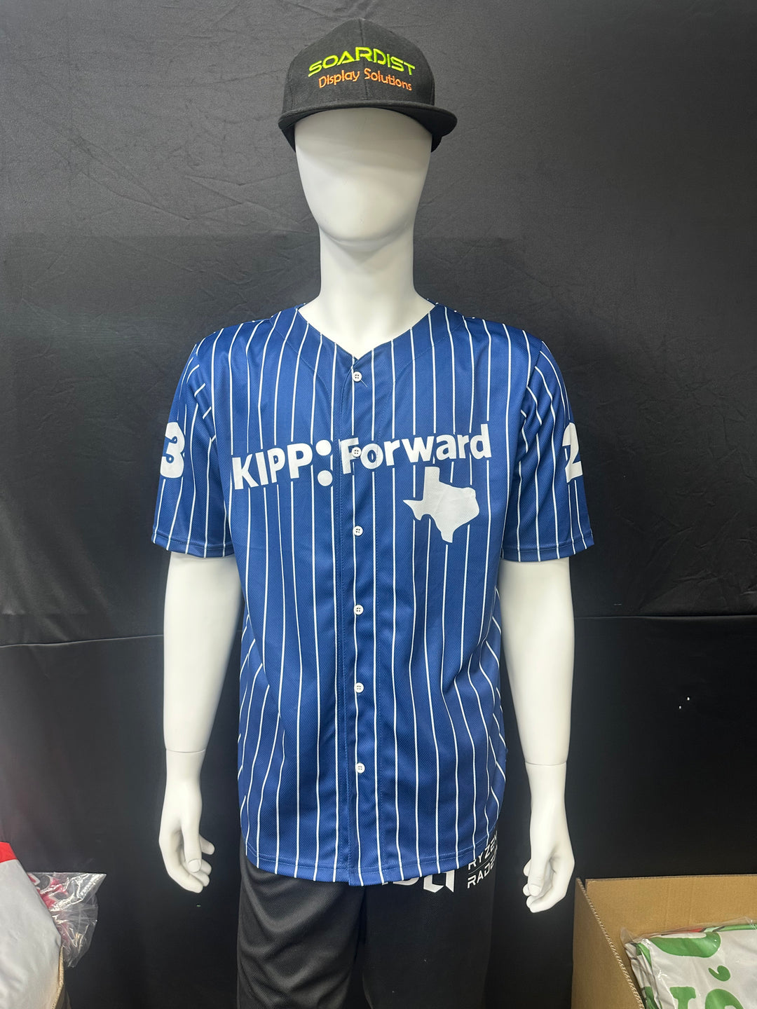 Camiseta de béisbol con botones personalizados de seda de leche de 120 g/m² (sublimación completa) #500044