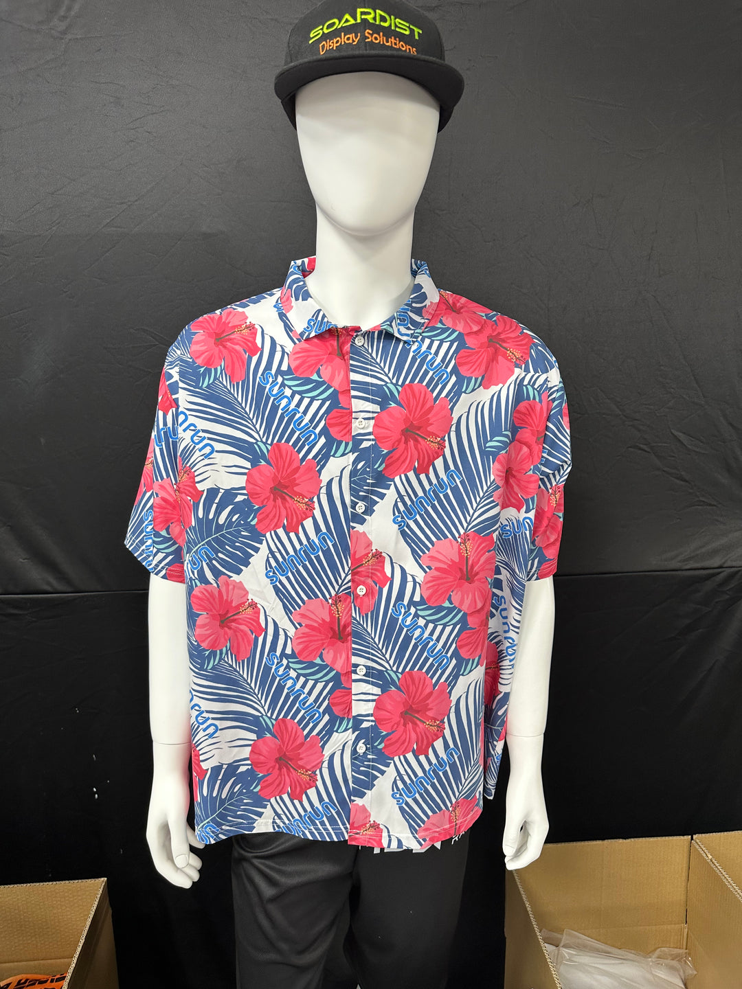 Camisa con estampado tropical (sublimación completa) #500036