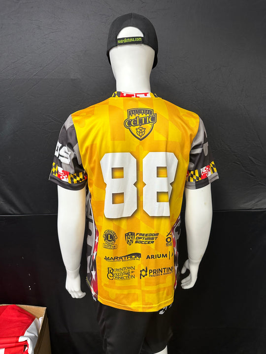 150GSM Mesh Jersey Short Sleeve V Neck (Full Dye Sublimation)#500001