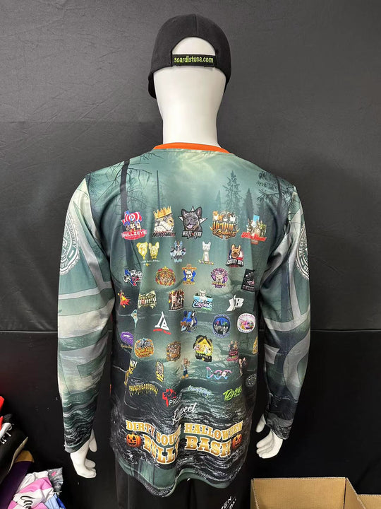 120GSM Milk Silk Long Sleeve Crew Neck (Full Dye Sublimation)#USA500041