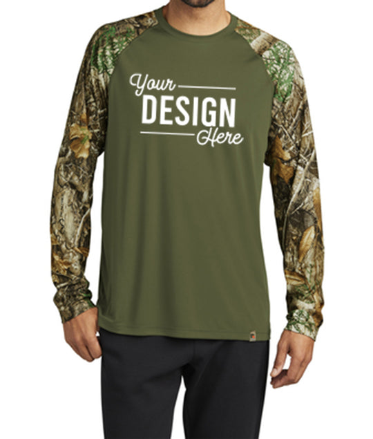 RU151LS Russell Outdoors™ Realtree® Colorblock Performance Long Sleeve Tee