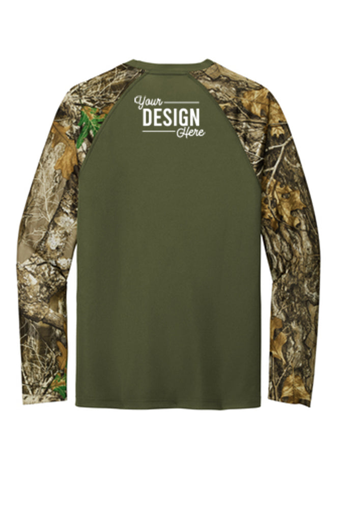 RU151LS Russell Outdoors™ Realtree® Colorblock Performance Long Sleeve Tee