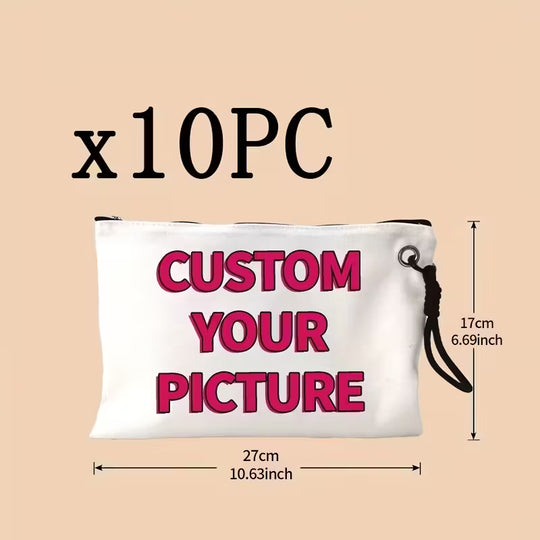 10PCS Large-Capacity Cosmetic Bag