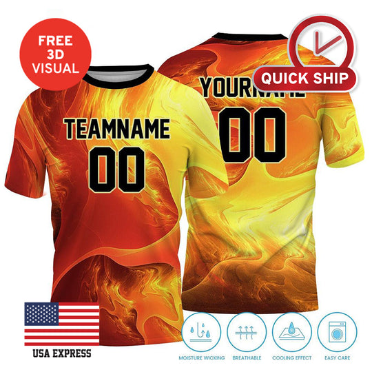 150GSM Mesh Jersey Short Sleeve Crew Neck (Full Dye Sublimation) #USA500002