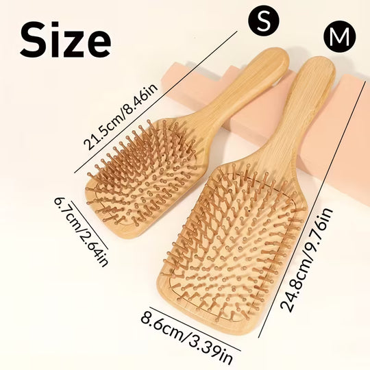 9.76'' Bamboo Hair Brush with Air Cushion