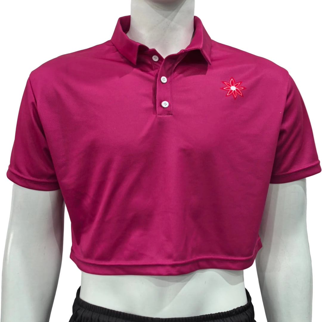 150GSM Mesh Jersey Cropped Sport Polo Shirt (Full Dye Sublimation)#500249
