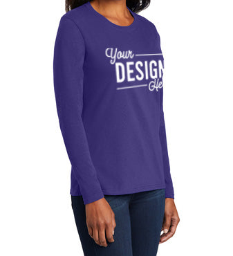 LPC54LS Port & Company® Ladies Long Sleeve Core Cotton Tee