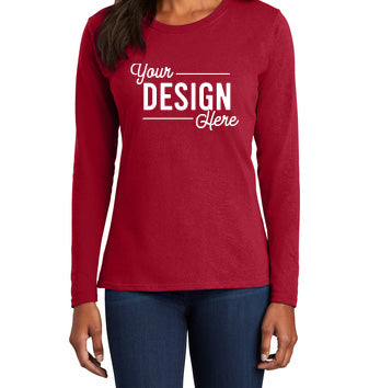 LPC54LS Port & Company® Ladies Long Sleeve Core Cotton Tee