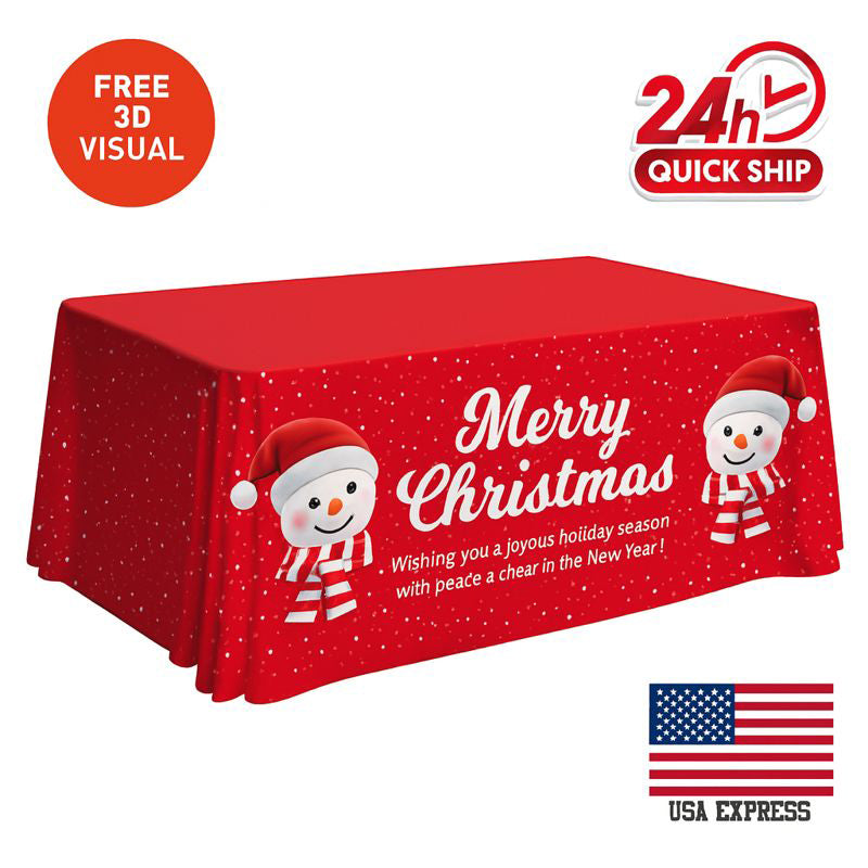 Premium Table Throw (Full-Color Dye Sublimation, Full Bleed)