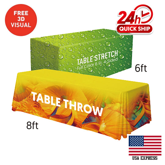 Convertible Table Cloth (Full-Color Dye Sublimation, Full Bleed)