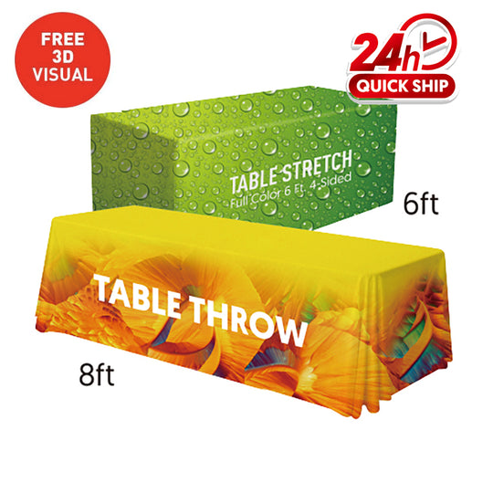 Convertible Table Cloth (Full-Color Dye Sublimation, Full Bleed)