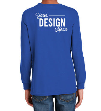 5400B Gildan® Youth Heavy Cotton™ 100% Cotton Long Sleeve T-Shirt