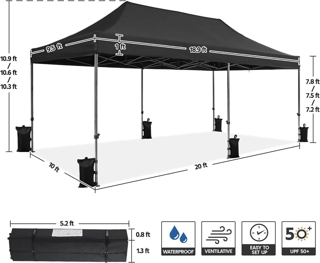 Premium Blank 20' Steel Tent Kit