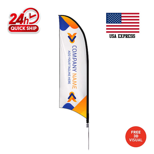 Premium 7' Concave Flags