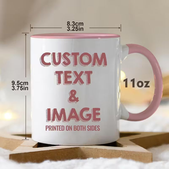 Custom Photo & Text Mug FREE SHIPPING