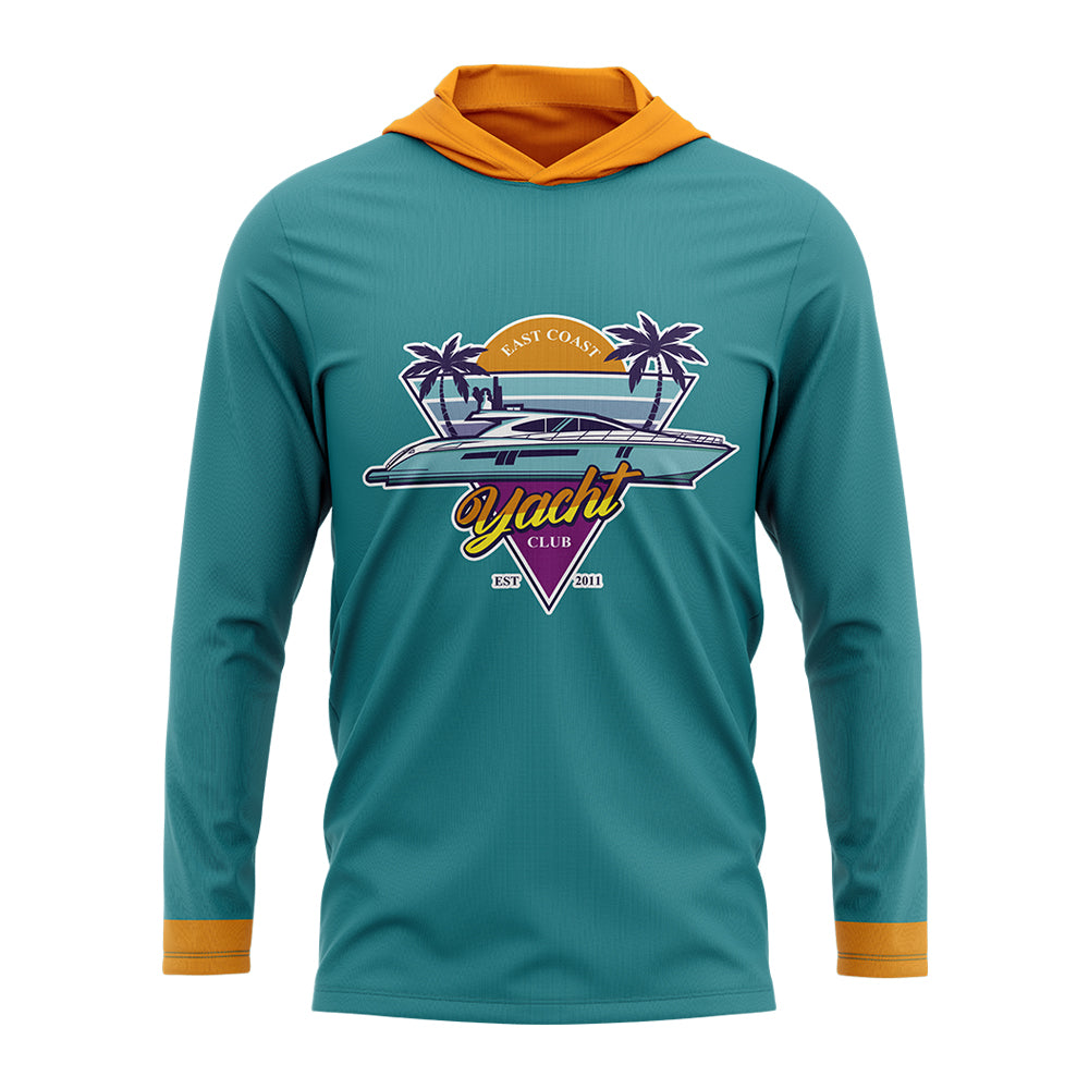 150GSM Mesh Jersey Long Sleeve Hoodie T-shirt (Full Dye Sublimation)#500039