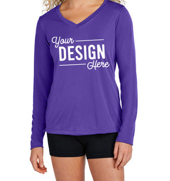 LST353LS Sport-Tek® Ladies Long Sleeve PosiCharge® Competitor™ V-Neck Tee