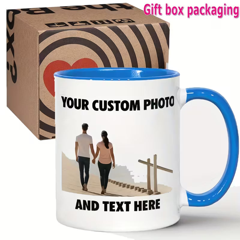 Custom Photo & Text Mug FREE SHIPPING