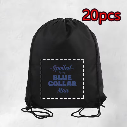 20pcs Customizable Drawstring Backpacks