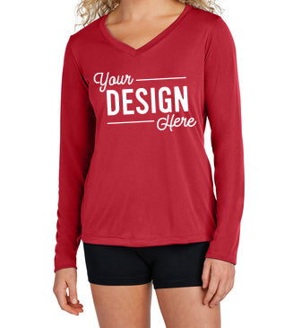 LST353LS Sport-Tek® Ladies Long Sleeve PosiCharge® Competitor™ V-Neck Tee