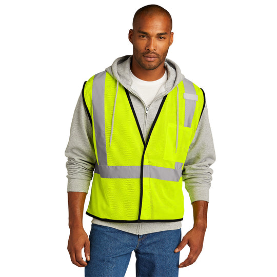 CornerStone ® ANSI 107 Class 2 Economy Mesh One-Pocket Vest