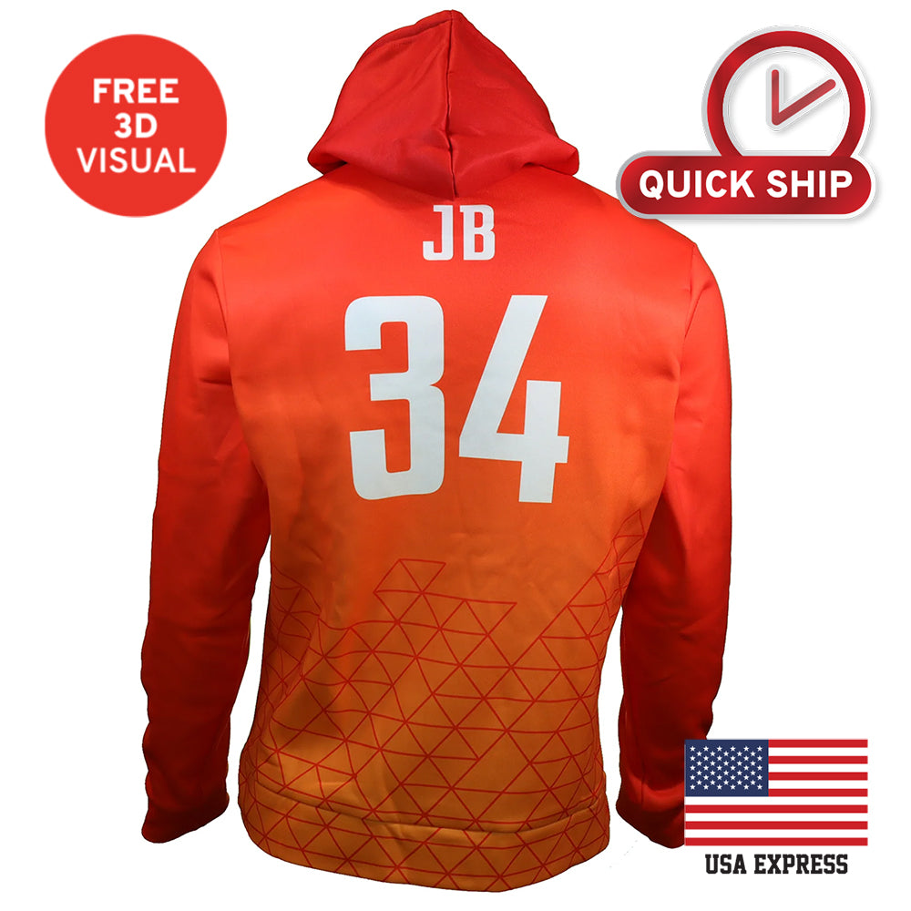 Fleece Hoodie Full Dye Sublimation #USA500151