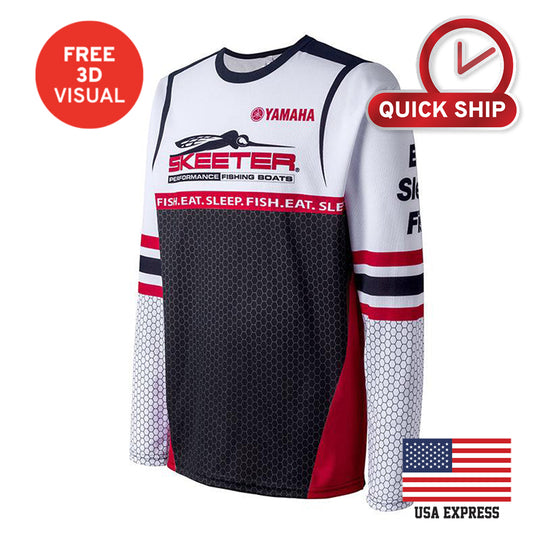 150GSM Mesh Jersey Long Sleeve Crew Neck (Full Dye Sublimation)#USA500003